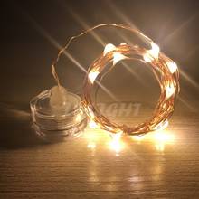 LED Copper wire Candle light string 2M Battery Powered Warm white Waterproof Indoor Xmas Holiday Decor Fairy  LED string lamp 2024 - buy cheap