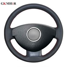 GKMHiR Steering Wheel Cover DIY Black Artificial Leather Car Steering Wheel Cover for Renault Duster Dacia Duster 2011-2015 2024 - buy cheap