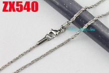 14"-38" length 1.8mm Twist foxtail chain stainless steel necklace fashion Sweater chain punk jewelry 20pcs ZX540 2024 - buy cheap