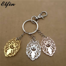 Elfin Trendy Samoyed Key Chains Gold Color Silver Color Fashion Jewellery Samoyed Key Rings 2024 - buy cheap