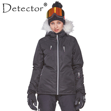 Detector Women's Winter Ski Snowboard Jacket Outdoor Ski Clothing Women Waterproof Windproof Fur Coat Warm Clothes 2024 - buy cheap