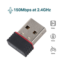 KEBIDU USB 2,0 WiFi беспроводной адаптер мини 150 м Сетевая LAN Карта 150 Мбит/с 802,11 ngb REALTEK 8188 2024 - купить недорого