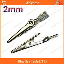Alligator Clip with 2mm jack for test pin,Telephone Prod Clip,50mm Alligator Cable Clip,10A Free Shipping 2024 - buy cheap