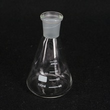 Frasco cônico para cozinha 100ml, frasco de laboratório com capacidade rápida 19/26 para condensação de vidro boro graduado 2024 - compre barato