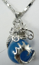 Frete grátis>>>@> n3627 colar pingente de dragon ball 18kwgp com pedra azul 2024 - compre barato