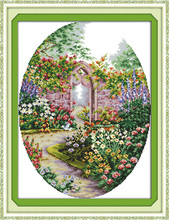 Joy Sunday 11CT 14CT Counted Cross Stitch Kits Garden Pattern Needlework Embroidery Painting Cross Stitch Printed On Canva 2024 - buy cheap