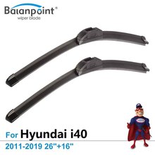 Wiper Blades for Hyundai i40 Saloon/ Tourer 2011-2019 26"+16", Set of 2, Replacing Windshield Wipers 2024 - buy cheap