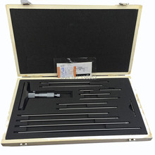 Xibei-micrômetro de profundidade 0-300mm 0.01mm., ferramenta de calibre com 12 peças de vara para máquina e microfone. 2024 - compre barato