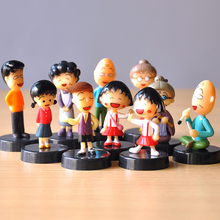 Figuras de acción de Chibi Maruko Chan para niños, juguetes de 7cm, Anime japonés, cosplay, 10 unids/lote 2024 - compra barato