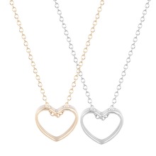 Модное романтическое ожерелье QIAMNI 30 шт./лот, оптовая продажа, большое сердце, начальное ожерелье, подарок для любимой женщины и девушки 2024 - купить недорого