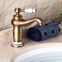 Antique brass basin faucet bathroom taps vintage bath mixer water tap sink basin tap 2024 - buy cheap