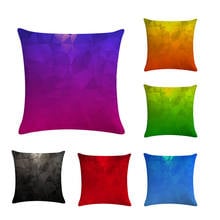 45cm*45cm Stereoscopic colorful geometric design linen cotton pillow covers sofa pillow case square cushion cover ZY414 2024 - buy cheap