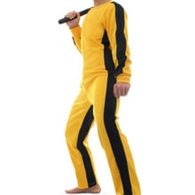 Traje amarillo del juego de la muerte para artista marcial, mono kungfú chino, ropa de uniforme, chándal, película de lucha de Halloween, Cosplay, nuevo 2024 - compra barato