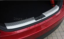 Top Quality Stainless Steel Rear Trunk Trim Inner upper Rear Bumper plate Fit For Mazda 3 Axela Hatchback 2014 2015 2016 2024 - buy cheap