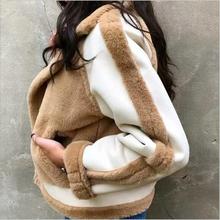 Elegant Faux Fur Coat Women 2019 Autumn Winter Warm Zipper Pocket Soft Fluffy Fur Jacket Female Plush Overcoat Casual Outwear 2024 - buy cheap