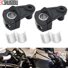 Motocicleta aumentando 22mm 28mm alça barra braçadeira levantada estender guiador montagem riser para bmw honda suzuki ducati kawasaki 2024 - compre barato