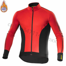 MAVIC pro team Cycling Jersey 2019 Winter Thermal Fleece Long Sleeve Bicycle Jerseys MTB Bike Sportswear Maillot Ropa Ciclismo 2024 - buy cheap