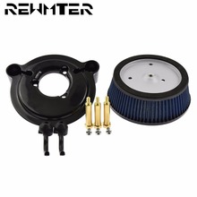 Motorcycle Air Filter System Blue Cleaner Aluminum For Harley Dyna 2000-2017 Softail 2000-2013 2014-2015 Touring 2000-2007 2024 - buy cheap