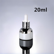 100 x 20ml White Dropper Bottle Drop volume , Glass dropper Bottles 20ml , White Decorative Dropper Bottle For Essential Oils 2024 - buy cheap