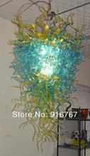 C48-Free Shipping Fine Design Color Shade Hand Blown Glass Chandelier Hanging Lamps 2024 - buy cheap