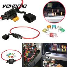 Vehemo 2017 Car Blade Fuse Holder 12V In-line Blade Holder For 5A 10A 15A 25A 30A Fuses 2024 - buy cheap