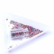 40g 12 Colores/juego de miniencantos de cristal para uñas perlas de imitación lentejuelas ojos labios maquillaje de cristal brillante pequeños abalorios para hacer joyas 2024 - compra barato