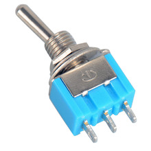 10pc/LOT  Blue Mini MTS-102 3-Pin SPDT ON-ON 6A 125VAC Miniature Toggle Switches 2024 - buy cheap