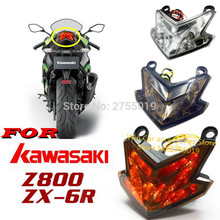 Motorcycle LED rear Brake tail Light Lamp Integrated Motor Turn Signal tailLight  For Kawasaki Z800 ZX-6R Z125 2013 2014 2015 2024 - buy cheap