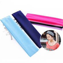 Faixa de cabeça turbante torção, elástica esportiva feminina faixa de cabelo yoga acessórios para cabelo 2024 - compre barato