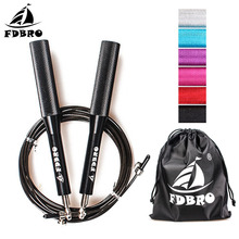 FDBRO Training Workout Exercise Fitness Equipment MMA Boxing Gym Skipping Rope Adjustable Jumping Rope Aluminum Speed Crossfit 2024 - buy cheap