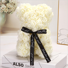 25cm Rose Teddy Bear Rose Flower Artificial Decoration Christmas Gifts Women Valentines Gift Wedding Decoration 2024 - buy cheap
