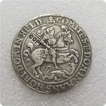 Medalla Mediaval de Thaler 1/4, copia de monedas conmemorativas de maseland, pisleben, colección de regalos, 1579 2024 - compra barato