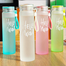 480ML Glass Water Bottle Water Drinking Bottle Fashion Water bottles With Lid direct drinking Drinking Bottles 2024 - buy cheap