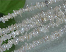 Jewelry 0088 Natural white 5 Strands luster Reborn Keshi pearls Loose Bead 15" 2024 - buy cheap