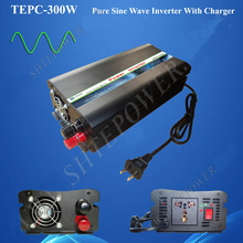 Inversor de corriente con cargador, inversor de corriente de 12v, 24v a CA 120v y 230v, salida con cargador, sin conexión a la red, TEPC-300w 2024 - compra barato