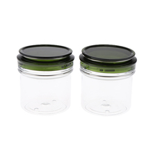 2Pcs 220ml Empty Makeup Cosmetic Storage Jar Pot with Green Lid, Sealed Jar Cosmetic Container Pot 2024 - buy cheap