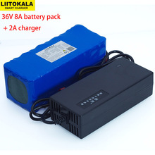 LiitoKala 36V 8Ah 10S4P 500w 18650 Rechargeable battery pack ,modified Bicycles,electric vehicle 36V Protection with BMS+Charger 2024 - buy cheap