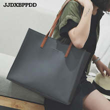 JJDXBPPDD 2019 Female Brand Black Hand Bag Woman Hobos Bags Lady Women Fashion Leather Totes Shop Bag Girl Shoulder Bags 2024 - buy cheap