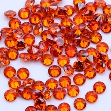 0.8-4mm 1000pcs AAAAA+ Orange Color CZ Stone Round Cut Beads Cubic Zirconia Synthetic Gems For Jewelry 2024 - buy cheap