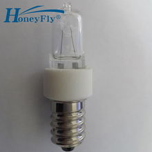 HoenyFly-lámpara halógena para congelador, luz para horno, 25W, E14, 2700-3000K, 130V/240V, Blanco cálido, 5 uds. 2024 - compra barato