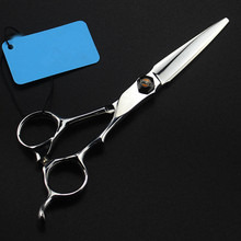 professional Japan 9cr13 6 '' silver hair scissors cutting barber makas hair salon scissor thinning shears hairdressing scissors 2024 - buy cheap