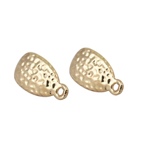 10 PCs DoreenBeads Zinc Based Alloy Ear Post Stud Earrings DIY Findings Drop Gold W/ Loop Jewelry DIY Findings Charms 18 x 10mm 2024 - buy cheap