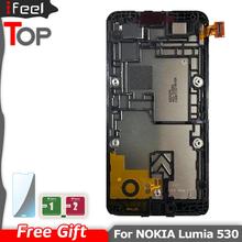 4.0inch LCD For NOKIA Lumia 530 N530 LCD Display+Touch Screen With Frame Digitizer Assembly Black 2024 - buy cheap