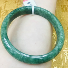 Send A certificate natural Jadeite bracelets carved dark green 54-61mm elegant women's bracelet jewelry gifts 2024 - buy cheap
