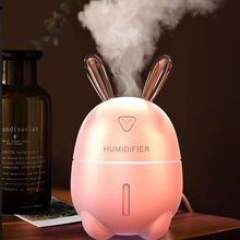 Ультразвуковой увлажнитель воздуха Rabbit 300 мл, бесшумный USB диффузор ароматических эфирных масел, лампа, очиститель воздуха для дома, автомобиля, офиса, детской комнаты 2022 - купить недорого