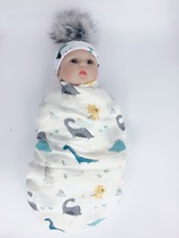 Bebê cobertores chapéu recém-nascido conjunto da menina fotografia adereços bebê crianças chapéu para meninos e meninas pom pom conjunto crianças 2024 - compre barato
