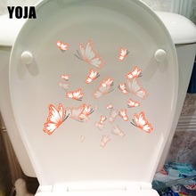 YOJA 20X18.9 CENTÍMETROS Bonito Suculenta Decoração WC Toilet Seat Etiqueta Creative Home Da Parede Da Sala Decal T1-1620 2024 - compre barato