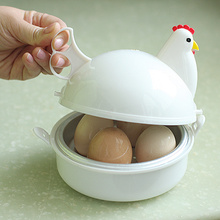 Hervidor de huevos en forma de pollo, vaporizador de microondas, accesorios de cocina, utensilios de cocina 2024 - compra barato