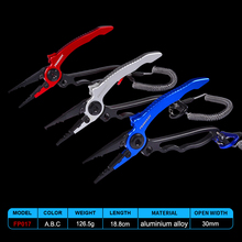 Aluminum Alloy Fishing Pliers Multifunctional Scissors Split Rings Hook Remover Line Cutter Fishing Holder Tackle with Bag 2024 - buy cheap