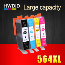 HWDID 564 XL 564XL Compatible ink cartridge For HP Photosmart 5510 5511 5512 5514 5515 5520 5525 6510 6512 6515 6520 7510 7515 2024 - buy cheap
